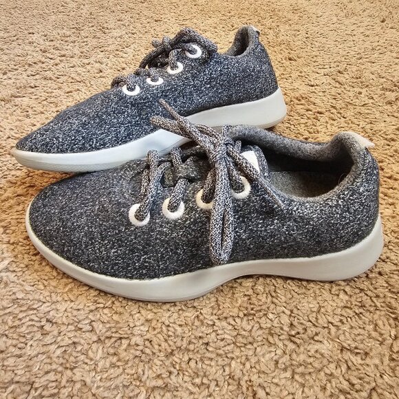 Allbirds Wool Runners Shoes Womens 6 Gray Wool Lace Up Athletic Sneakers - Picture 3 of 9